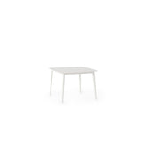 Olema Side Table in White Aluminum