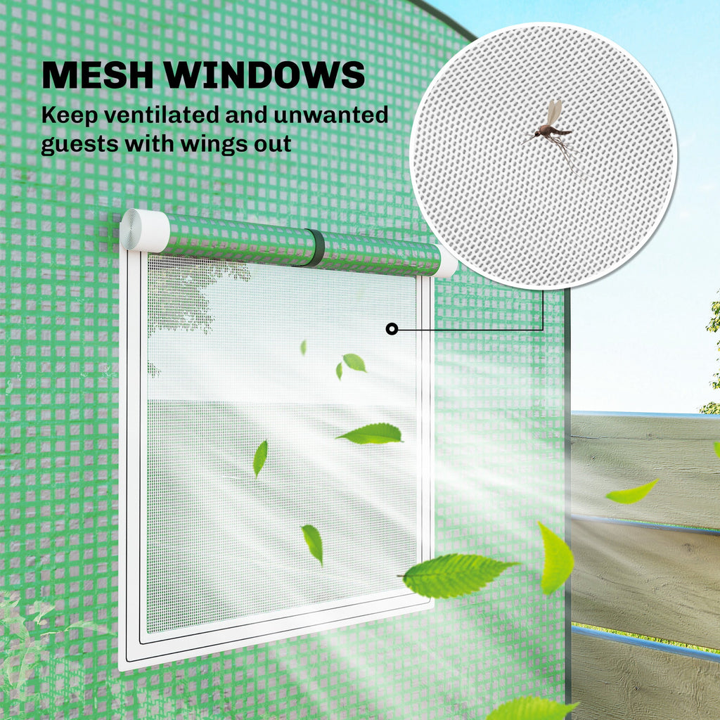 78.7" x 29.5" x 74" Mini Greenhouse, Green