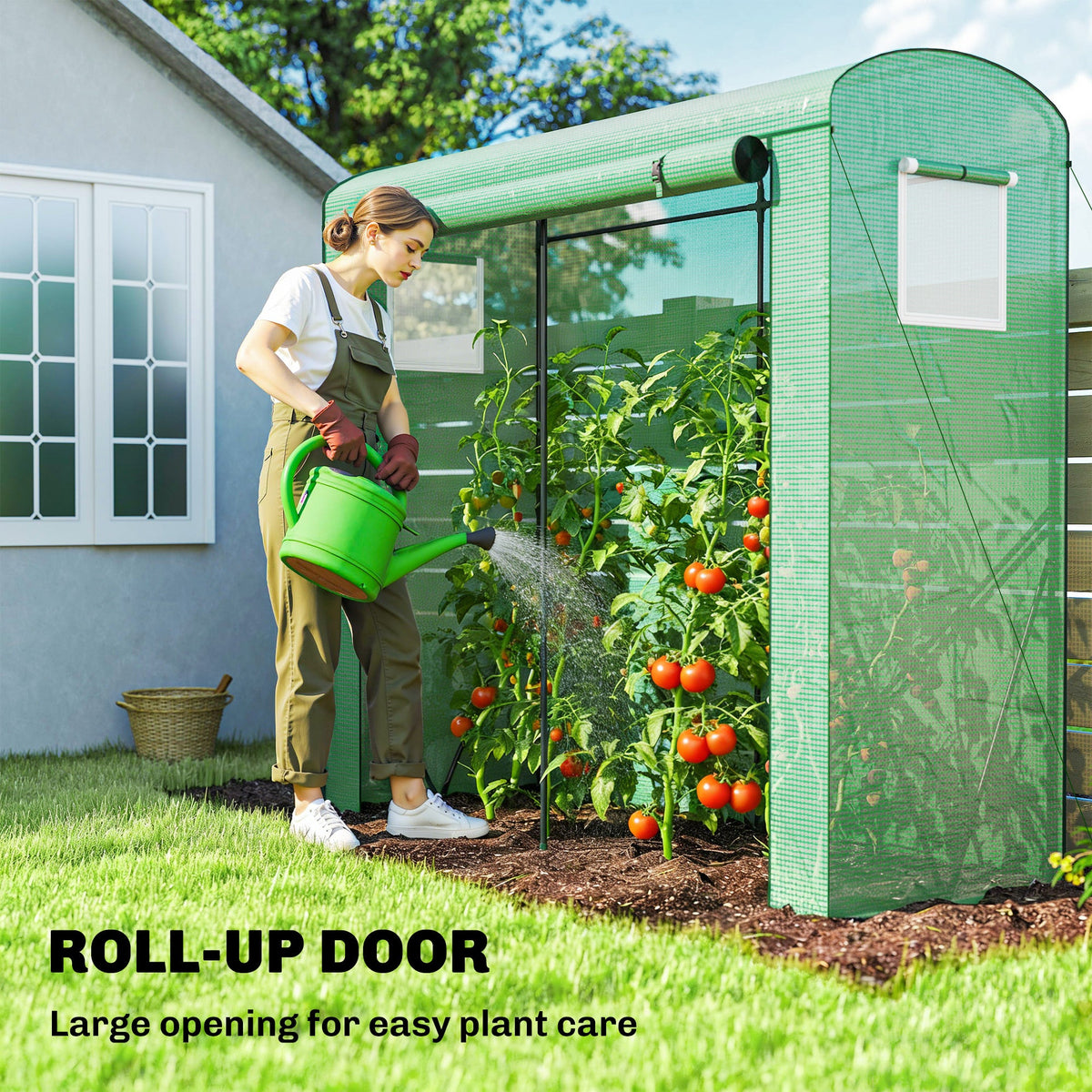 78.7" x 29.5" x 74" Mini Greenhouse, Green