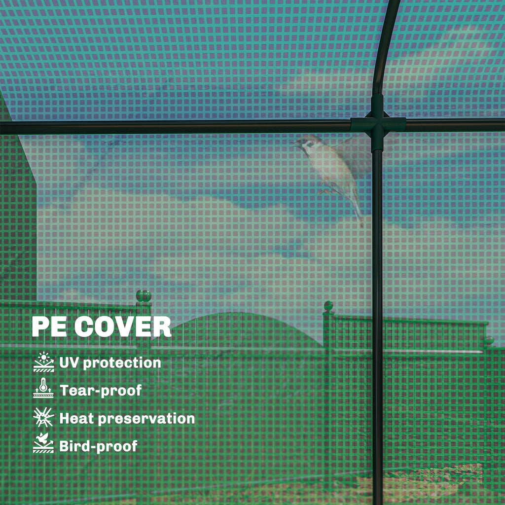 78.7" x 29.5" x 74" Mini Greenhouse, Green