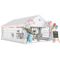 4 x 6 m Gazebo with 4 Removable Sidewalls, White