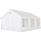 4 x 6 m Gazebo with 4 Removable Sidewalls, White