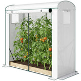 78.7" x 29.5" x 74" Mini Greenhouse, White