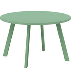 36" Round Patio Coffee Table with Metal Frame, Green
