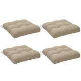 4-Piece Patio Chair Cushions Set with Ties, 19" x 19" x 4"