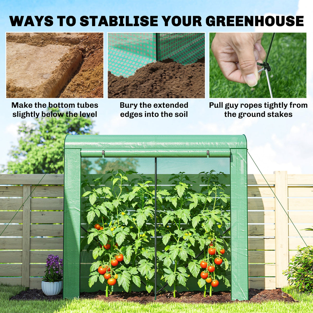 78.7" x 29.5" x 74" Mini Greenhouse, Green