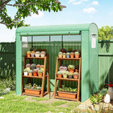 78.7" x 29.5" x 74" Mini Greenhouse, Green