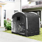 Bike Storage Tent with 210D Oxford Fabric and Carry Bag for 3-4 Bikes, Black