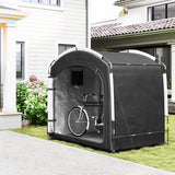 Bike Storage Tent with 210D Oxford Fabric and Carry Bag for 3-4 Bikes, Black