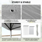 11' x 11' Pop Up Canopy with Double Roof and Mesh Sidewalls, Dark Grey