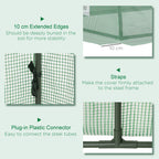 7' x 3' x 2' Portable Mini Greenhouse with 5 Mesh Windows, Green