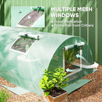 10' x 3' x 2' Portable Mini Greenhouse with 5 Mesh Windows, Green