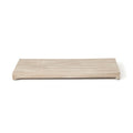 Contempo and Indio Rectangular Fire Table Lid in Silver Pine