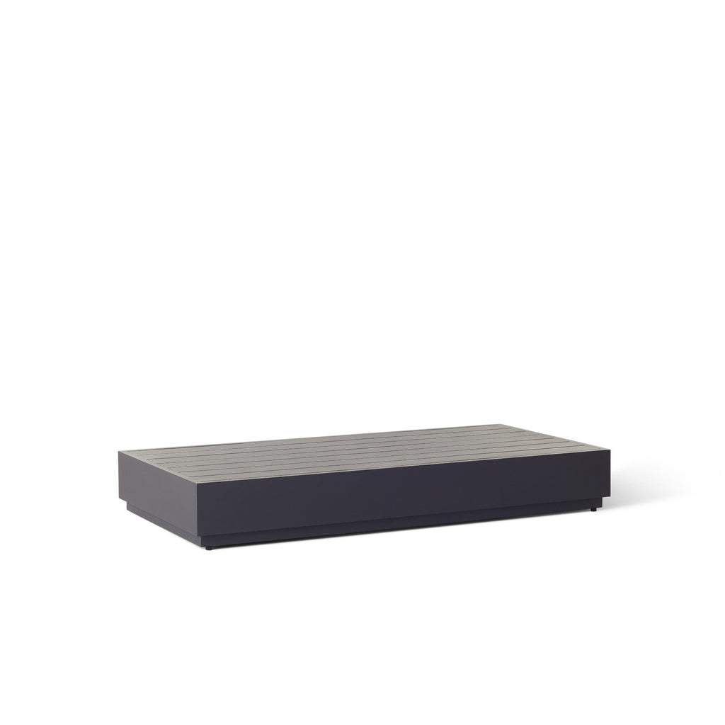 Sonora Coffee Table in Charcoal Aluminum