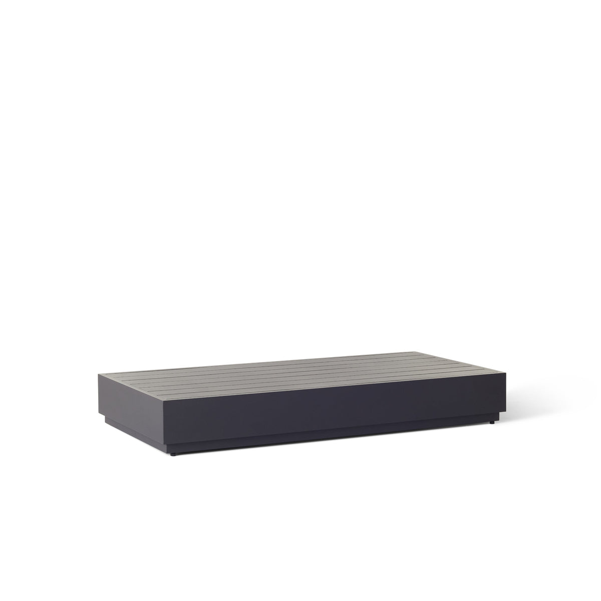 Sonora Coffee Table in Charcoal Aluminum