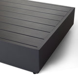 Sonora Coffee Table in Charcoal Aluminum