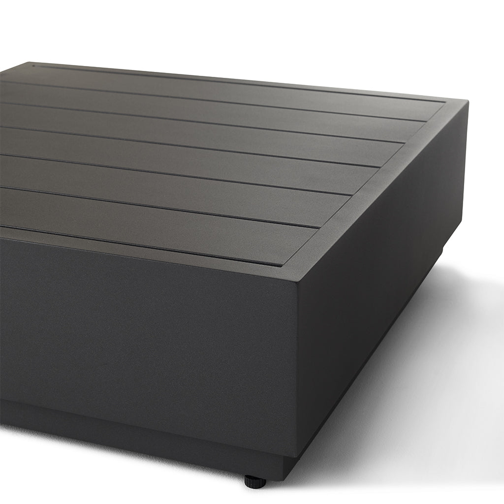 Sonora Side Table in Charcoal Aluminum