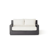 Sonora Loveseat in Charcoal Aluminum