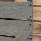28" x 15" x 59" Raised Garden Bed with Trellis, Dark Grey