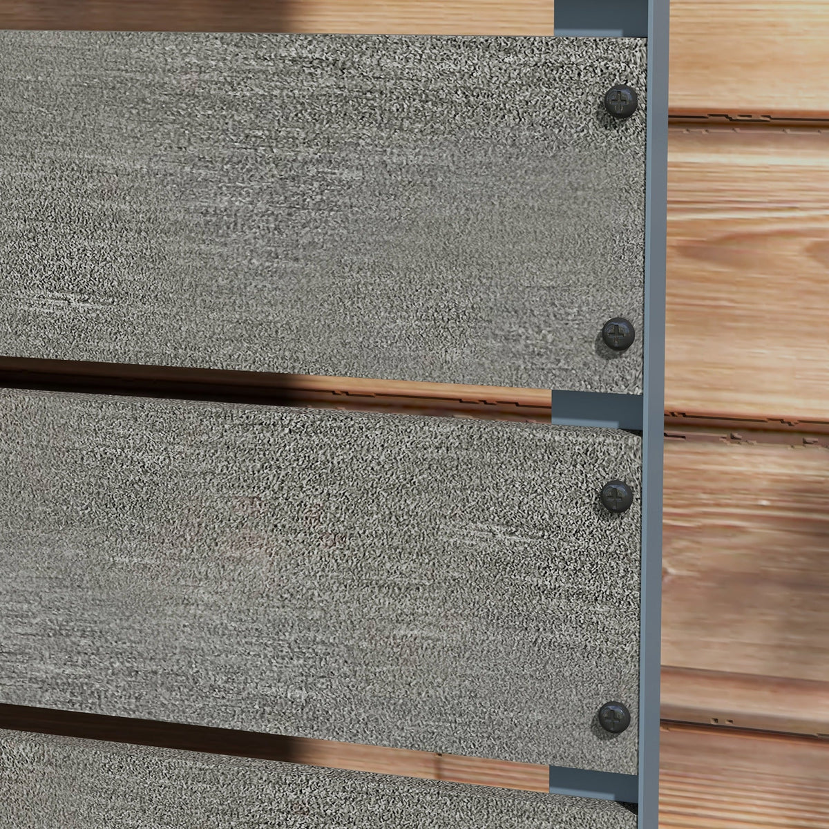 28" x 15" x 59" Raised Garden Bed with Trellis, Dark Grey