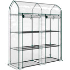 3-Tier Mini Greenhouse, 56.3" x 18.1" x 65", Clear