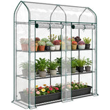 3-Tier Mini Greenhouse, 56.3" x 18.1" x 65", Clear