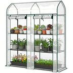 3-Tier Mini Greenhouse, 56.3" x 18.1" x 65", Clear