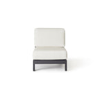 Tiburon Sectional Armless Lounge Chair in Charcoal
