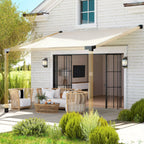 6 PCS Pergola Kit for 4" x 4" Lumber with 15° Slanted Roof, Black