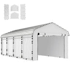 Carport Sidewall Panels Set of 4 for 10' x 15' Structures, White