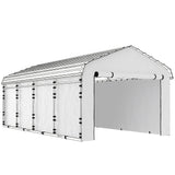 Carport Sidewall Panels Set of 4 for 10' x 15' Structures, White