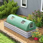 7' x 3' x 2' Portable Mini Greenhouse with 5 Mesh Windows, Green