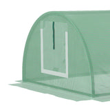 7' x 3' x 2' Portable Mini Greenhouse with 5 Mesh Windows, Green