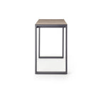 Ventura 66" Bar Table in Charcoal - Ceramic-Style Glass Top