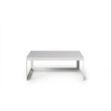 Vista 36" White Square Coffee Table