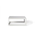 Vista 36" White Square Coffee Table