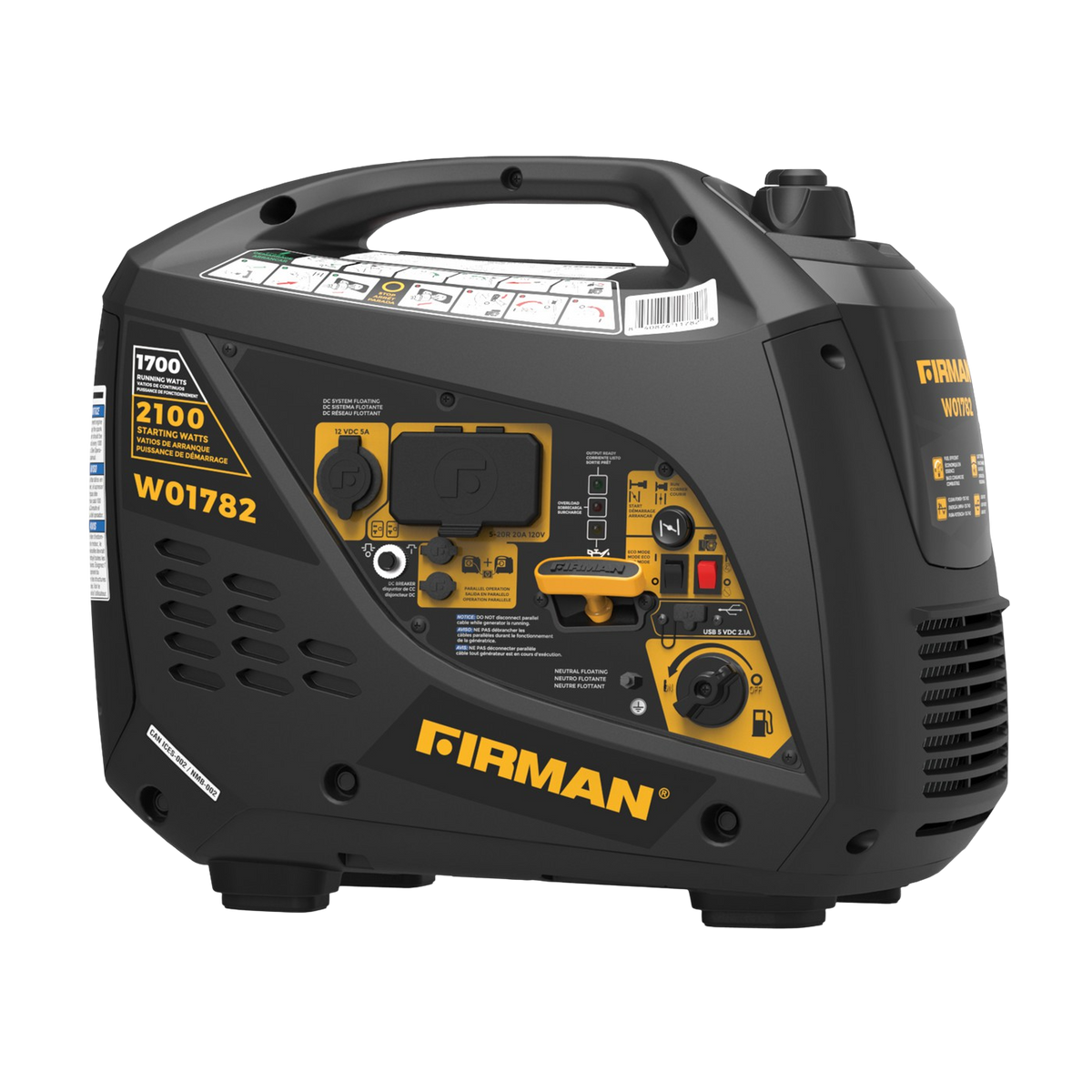 1700W/2100W Gas Inverter Generator - Refurbished