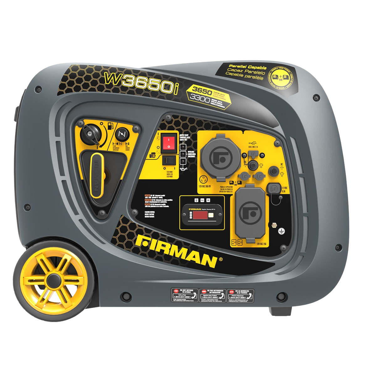 3300W/3650W 30 Amp Gas Inverter Generator - New
