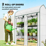 3-Tier Mini Greenhouse, 56.3" x 18.1" x 65", White
