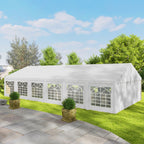 20' x 40' Heavy Duty Party Tent and Carport with Sidewalls, White