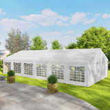 20' x 40' Heavy Duty Party Tent and Carport with Sidewalls, White