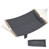 200 x 140 cm Double Hammock with Pillow and Pad, Grey