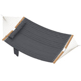 200 x 140 cm Double Hammock with Pillow and Pad, Grey