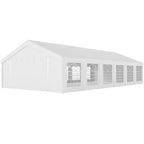 20' x 40' Heavy Duty Party Tent and Carport with 12 Sidewalls, White