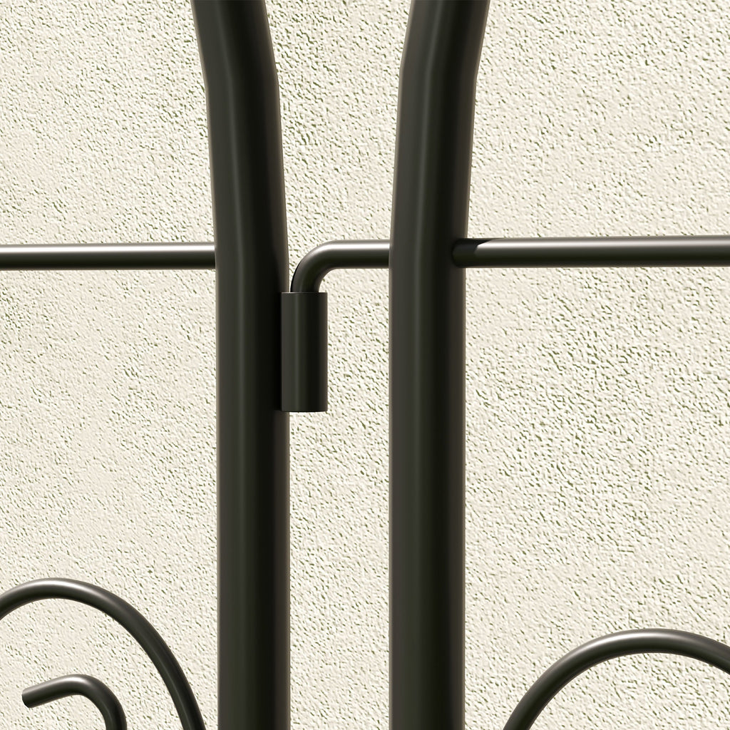 Set of 2 Metal Garden Trellis Panels, 180 x 50 cm, Bird Design