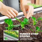 2pcs 6 x 2 x 2 ft Galvanized Raised Garden Beds, Silver