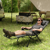 Zero Gravity Chair with 5-Position Backrest and Headrest, Black