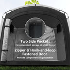 Bike Storage Tent with 210D Oxford Fabric and Carry Bag for 3-4 Bikes, Black