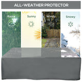 80.7" x 75.6" x 24" Waterproof Patio Furniture Cover, Grey