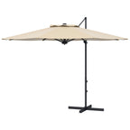 10ft Cantilever Patio Umbrella with 360° Rotation and Tilt, Khaki